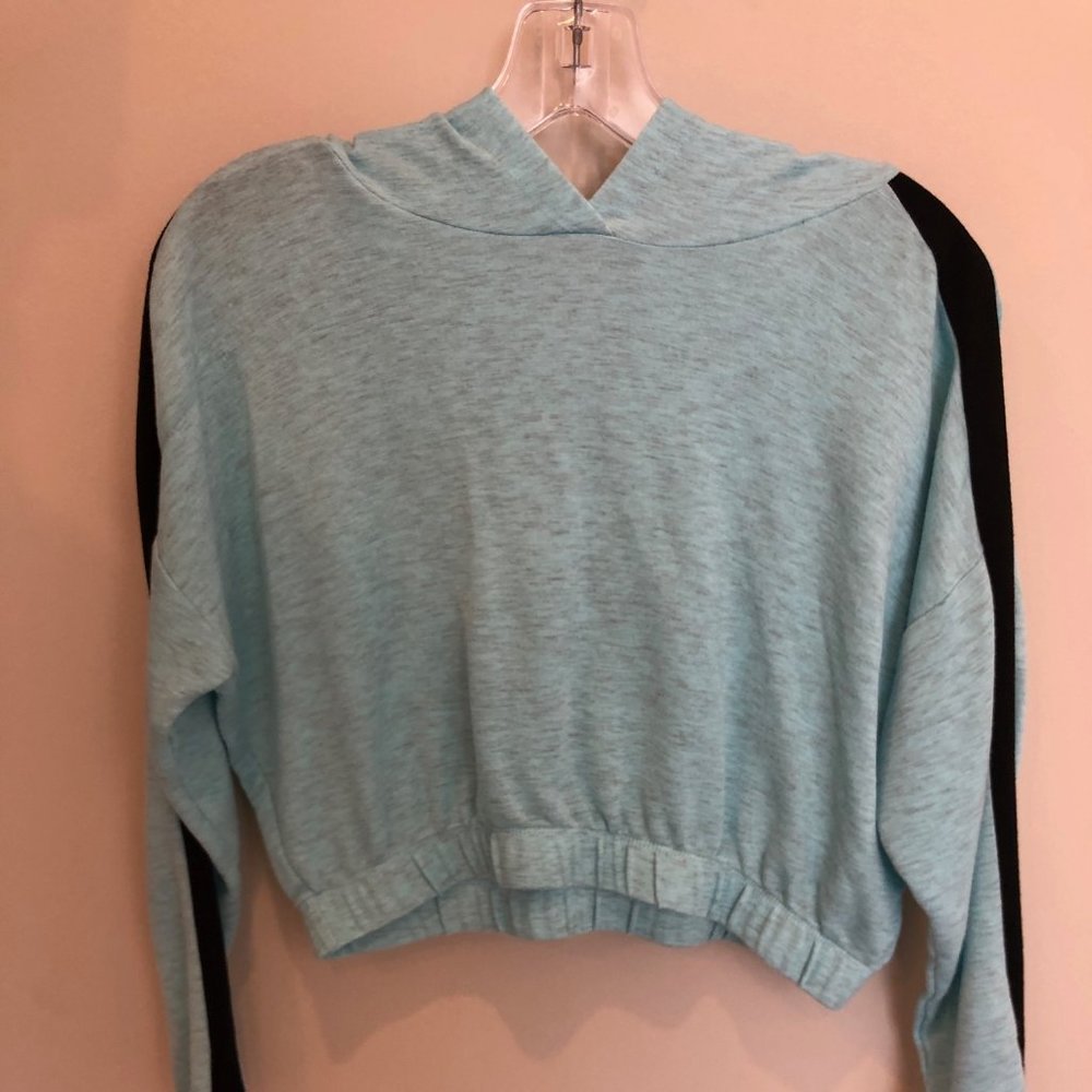 Light blue cropped sweatshirt